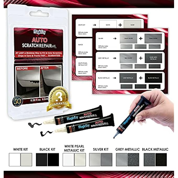 MagicEzy AUTO SCRATCH REPAIREZY - (BLACK KIT) TOUCH UP PAINT FOR CAR SCRATCHES AND CHIP REPAIRS | ALL MAKES AND MODELS | NO NEED FOR FACTORY COLOR MATCH - Image 4